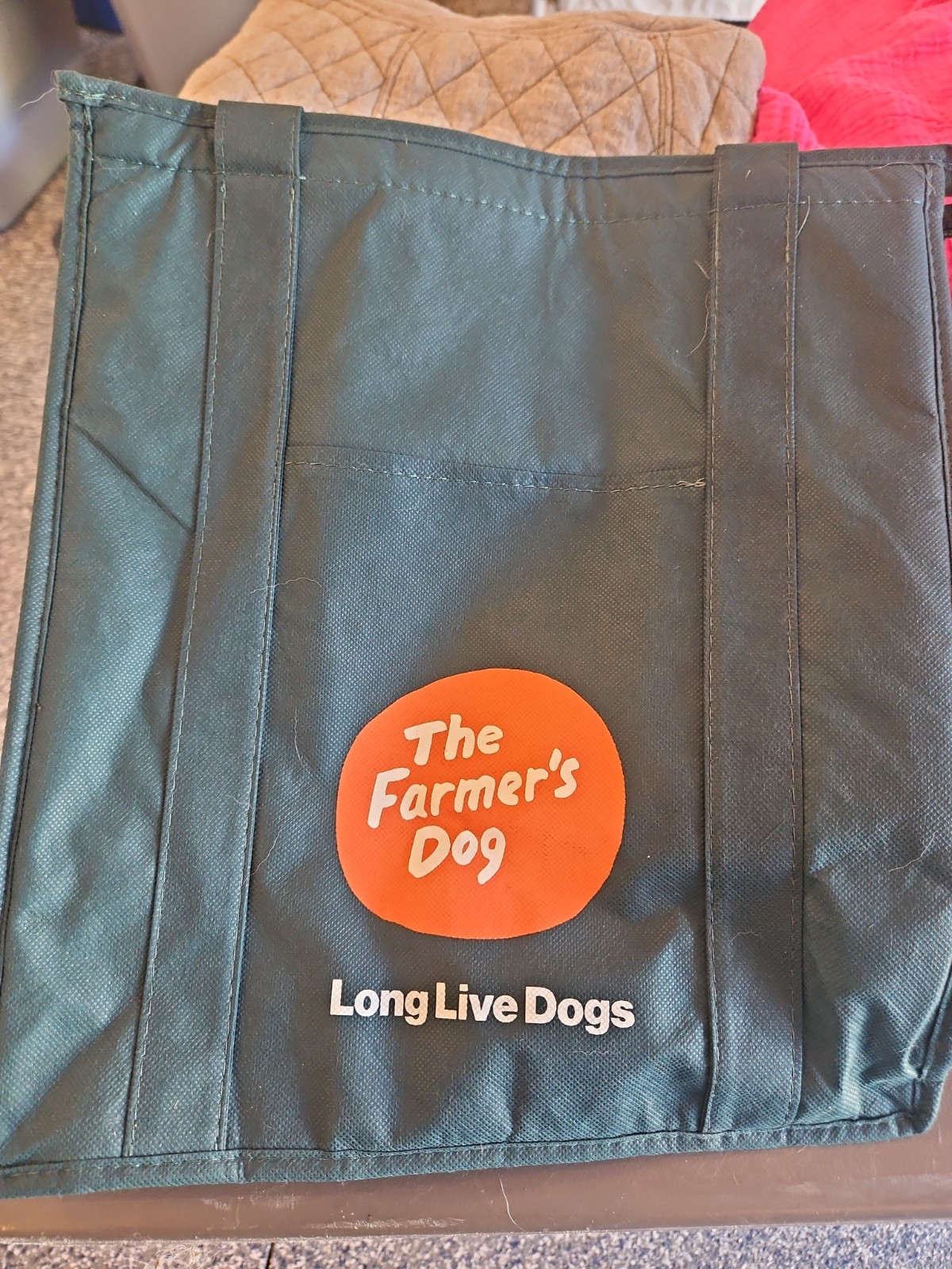 THE FARMER’S DOG Insulated Zip Up Tote Bag Forest Green