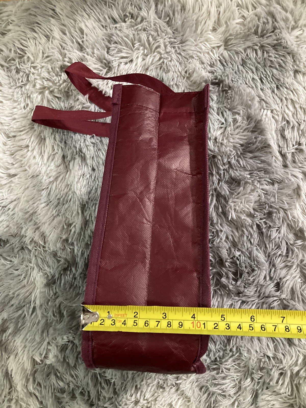 Lululemon Reusable Bag Burgundy Maroon Snap Closure