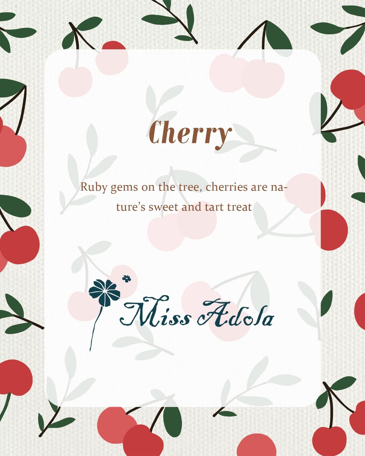 Aesthetic Cherry Tote Bag – with Magnetic Buckle and Zipper Inner Pocket for …