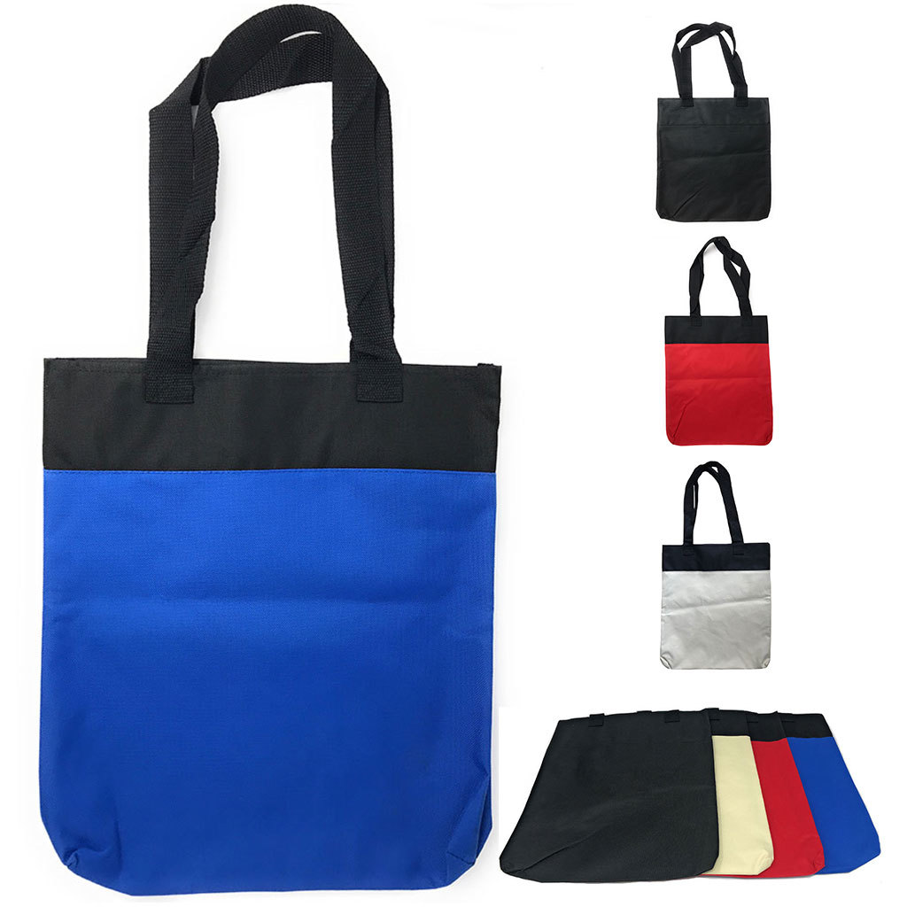4 Pack Reusable Grocery Shopping Bags Totes Travel Gym Sports Plain 14×15