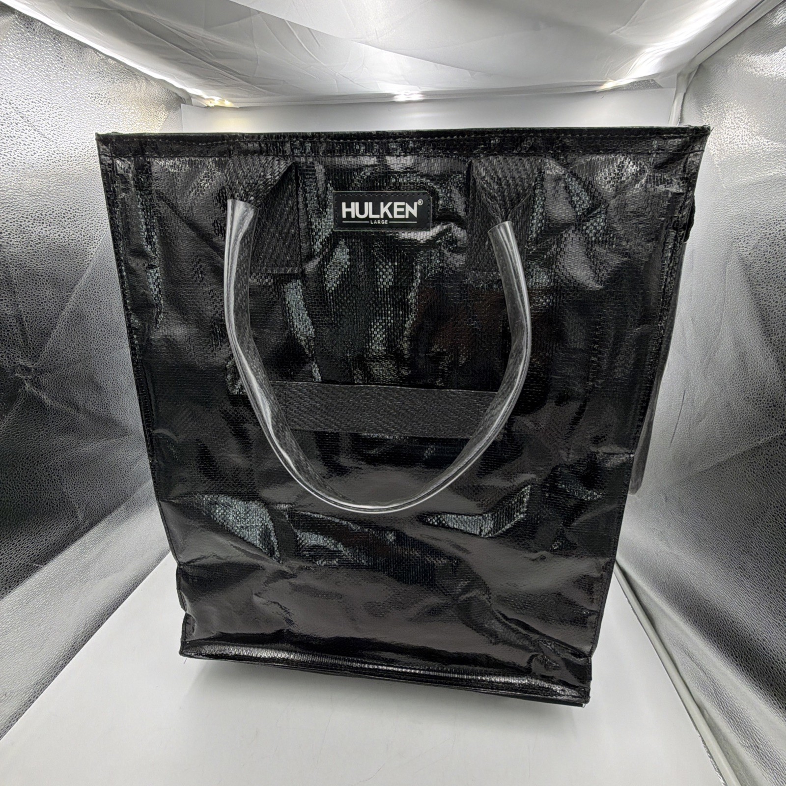 HULKEN Bag Large Black Shopping Rolling Wheels Trolley Huge Tote EXCELLENT!