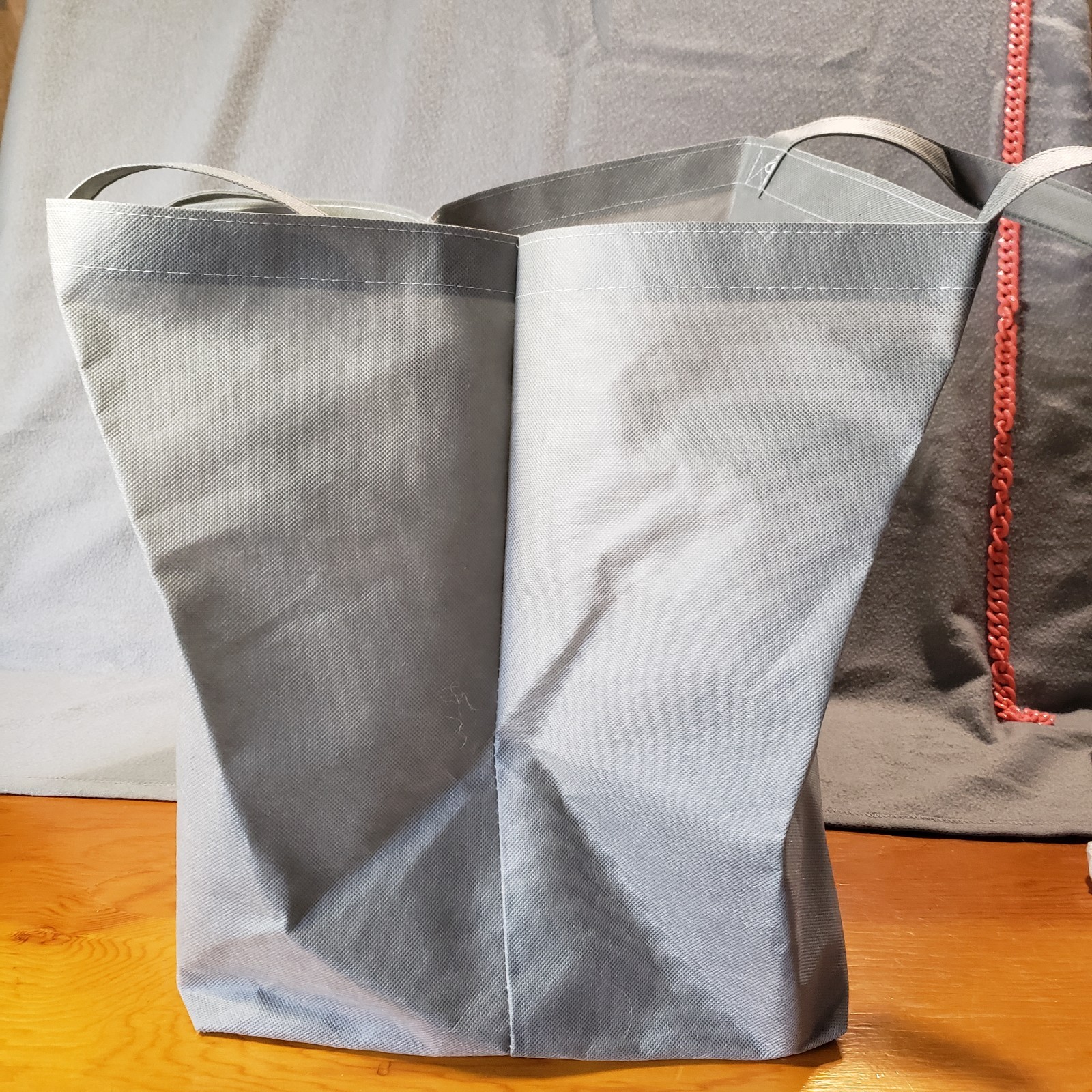 Anthropologie Branded Reusable Tote Bag Grey 16x13x12 inches
