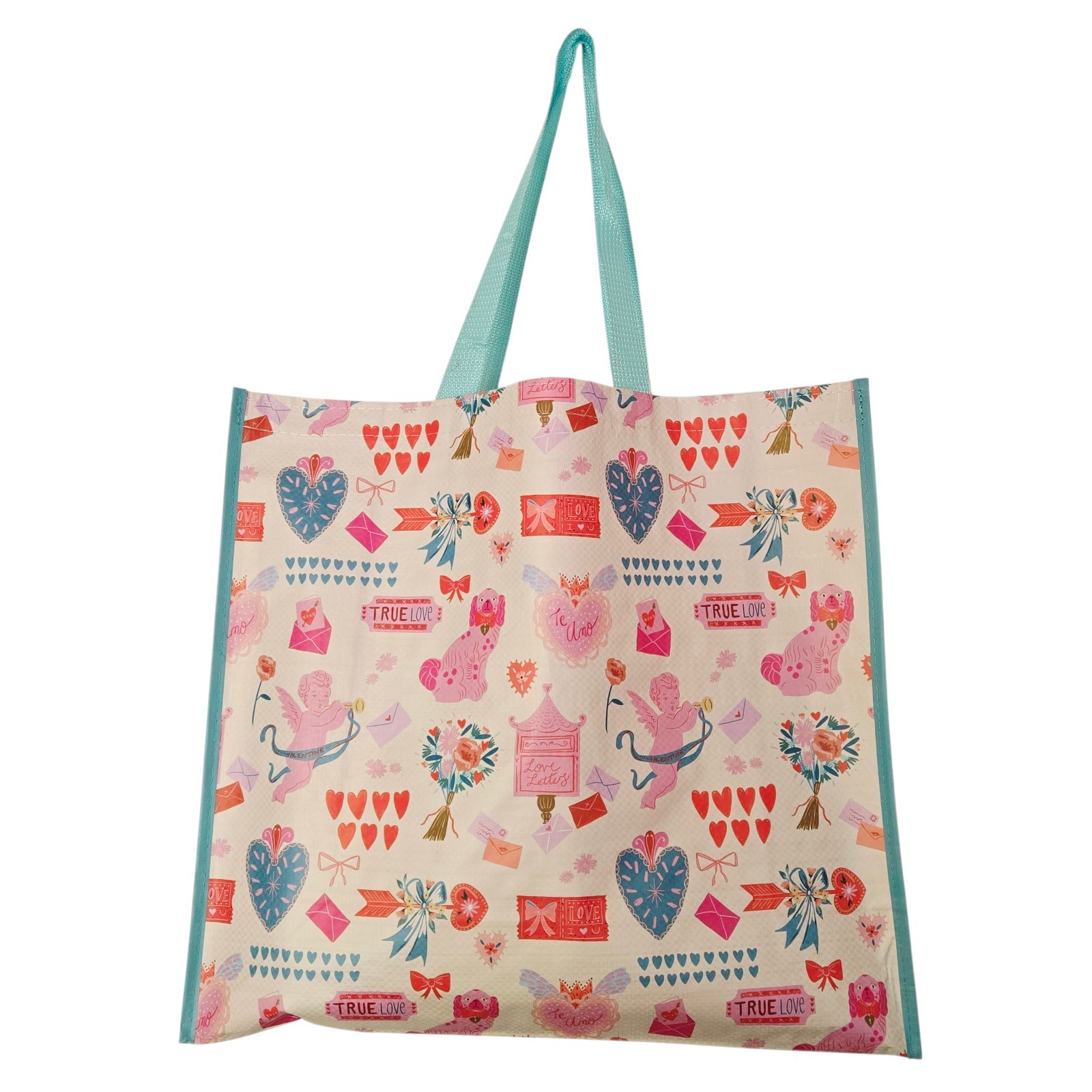Valentines Valentine Hearts True Love Cupid Bows Bouquet Flowers TJMaxx Tote Bag