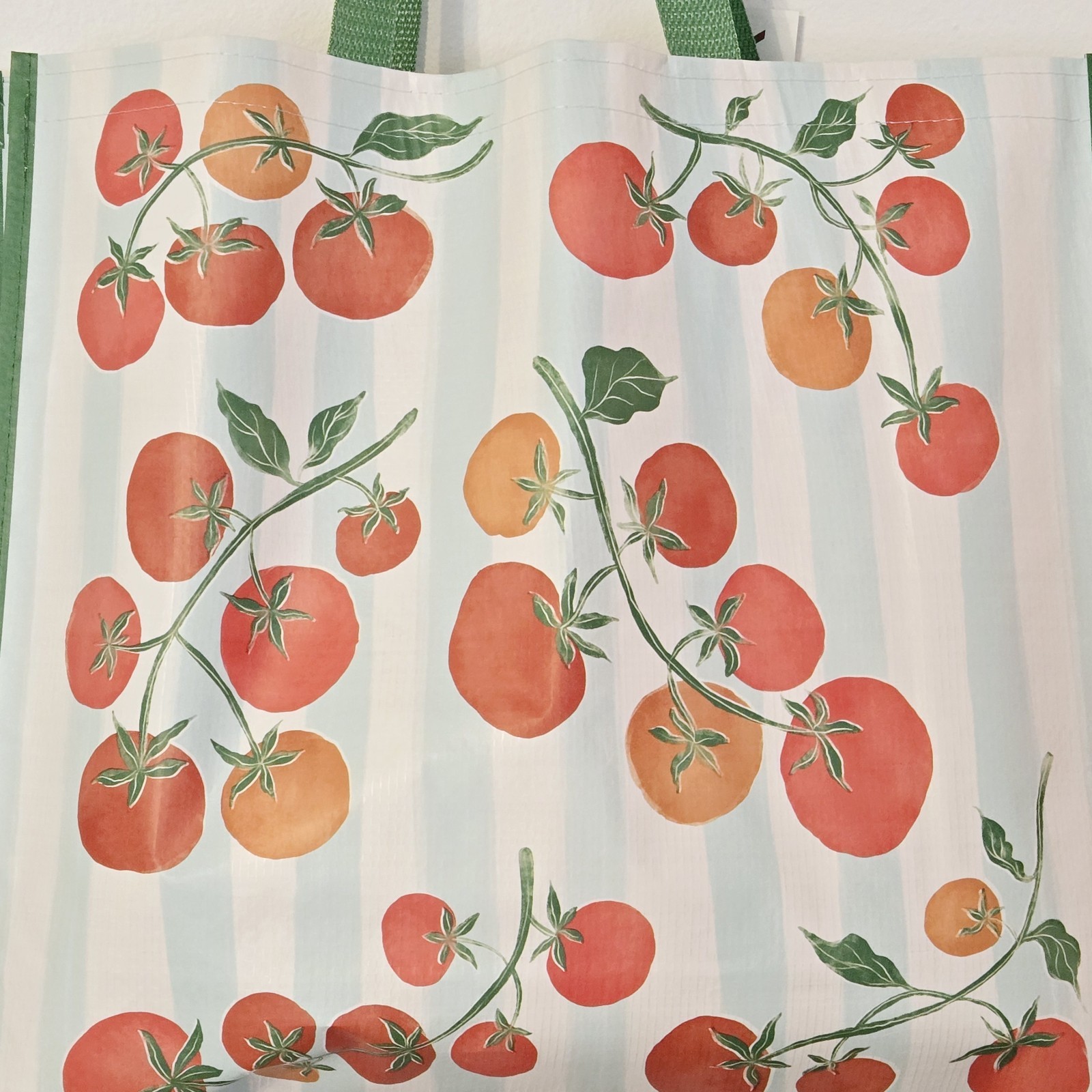 Red Tomatoes Tomato Festival Vines Shopping Bag Reusable TJMaxx TJ Maxx New!
