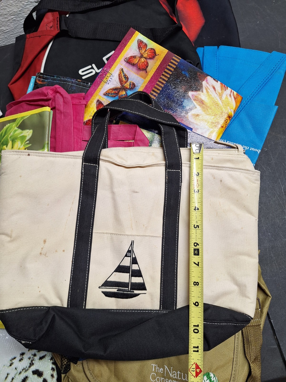 Lot Of 39 Reusable Jewelry Grocery Shopping Bags Various Sizes & Brands Used