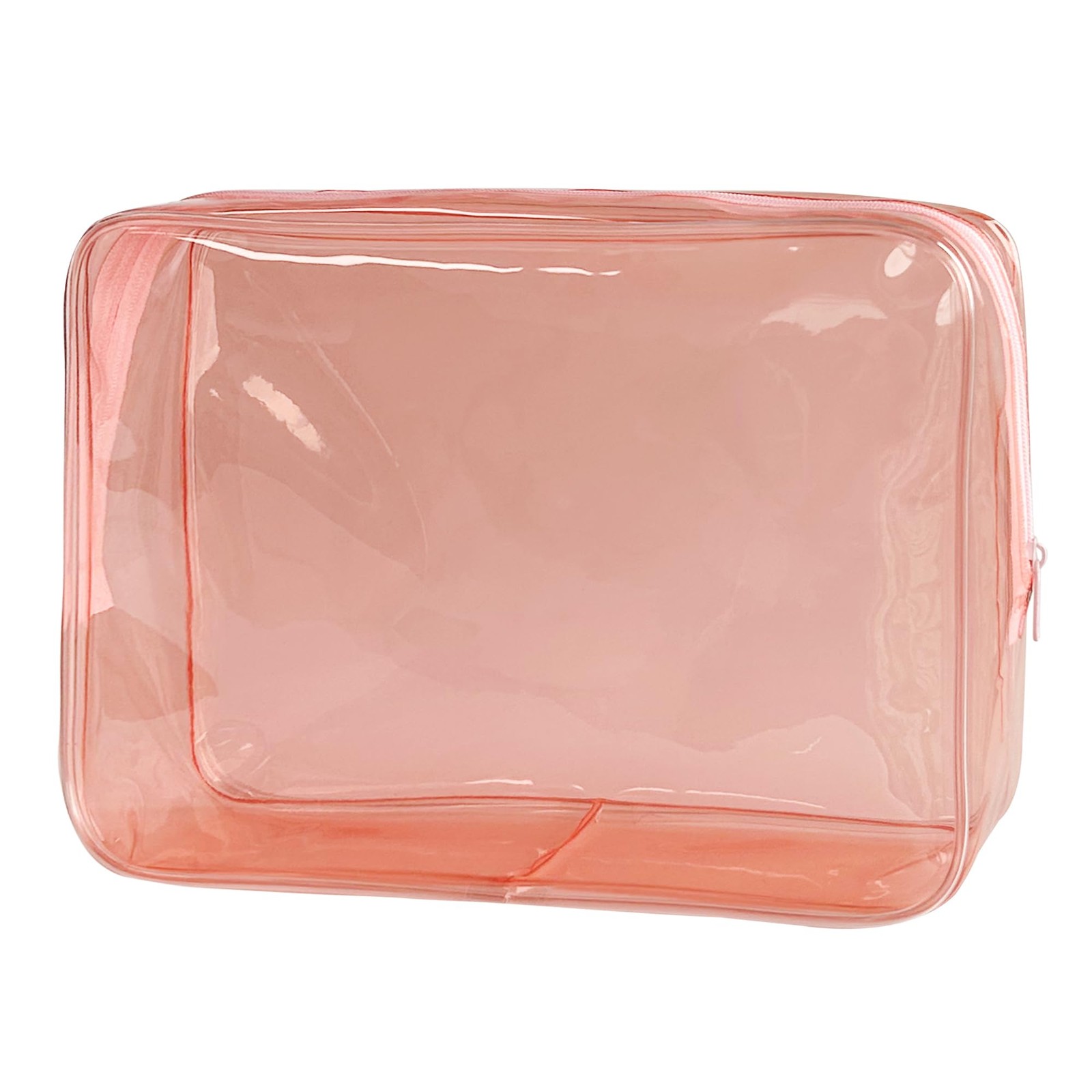 TotePrint Waterproof PVC Makeup Bag – 9.84 x 7.09 x 2.36 inches, Brown