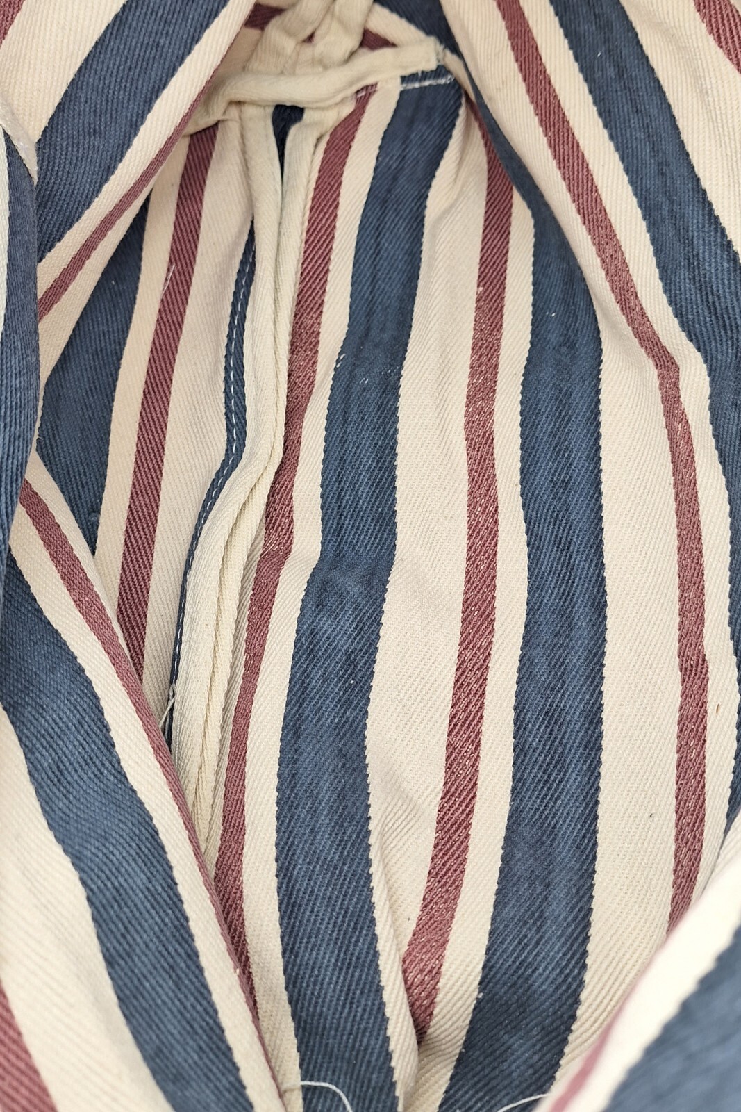 Sonoma Goods For Life Purse Tote Bag Brown Faux Leather Nautical Beach Stripe