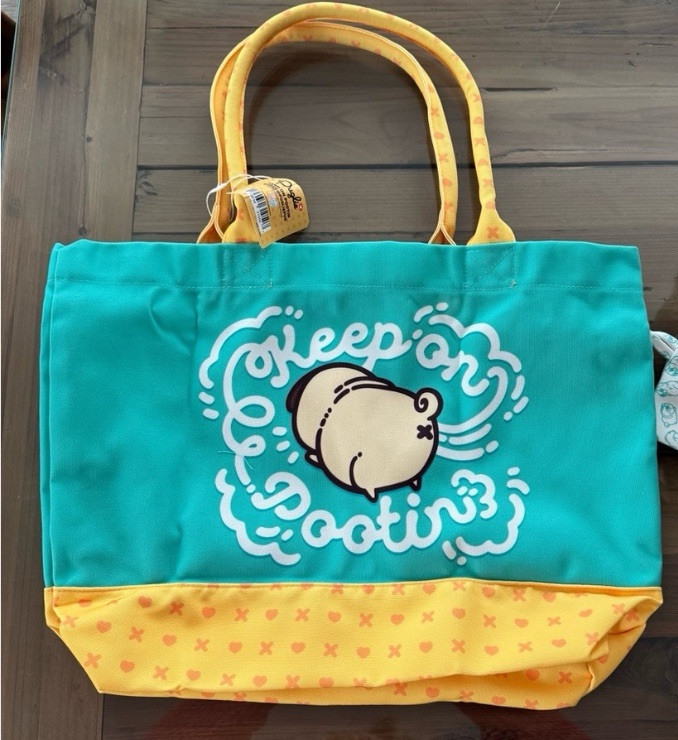 Good Smile Company: Puglie – Keep on Pootin Tote Bag New Pug Dog Farting