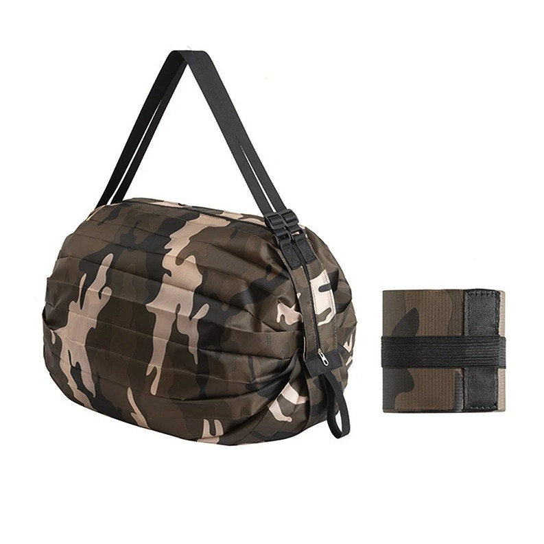 1pc Foldable Camouflage Shopping Bag Large Capacity Travel Tote – NEW