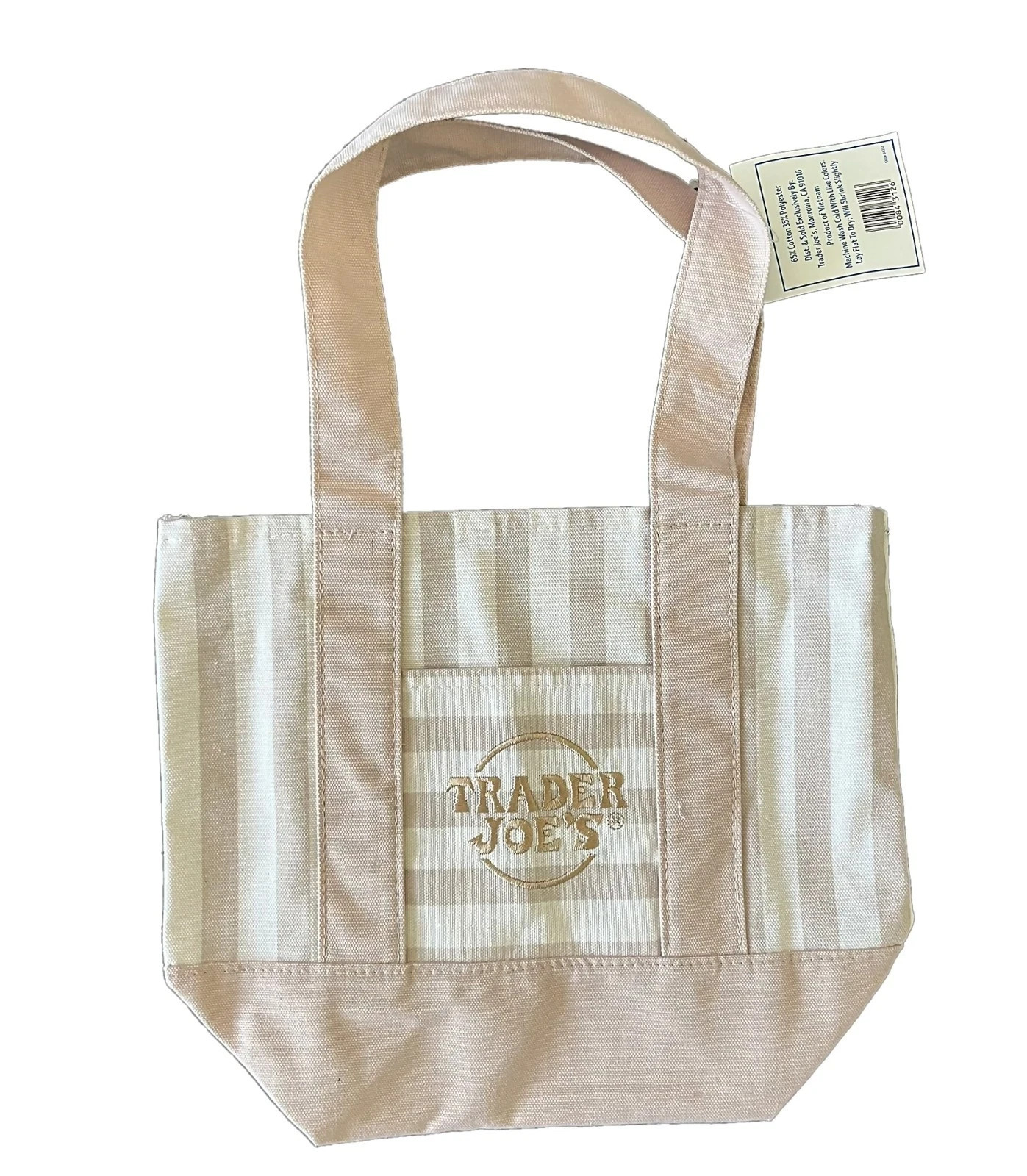 Tan/Brown Striped- Trader Joe’s Tote Bag Summer 2026