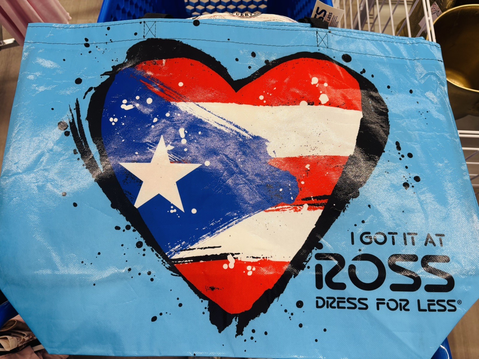 ROSS Puerto Rico Boricua Collectible Reusable Tote Bag