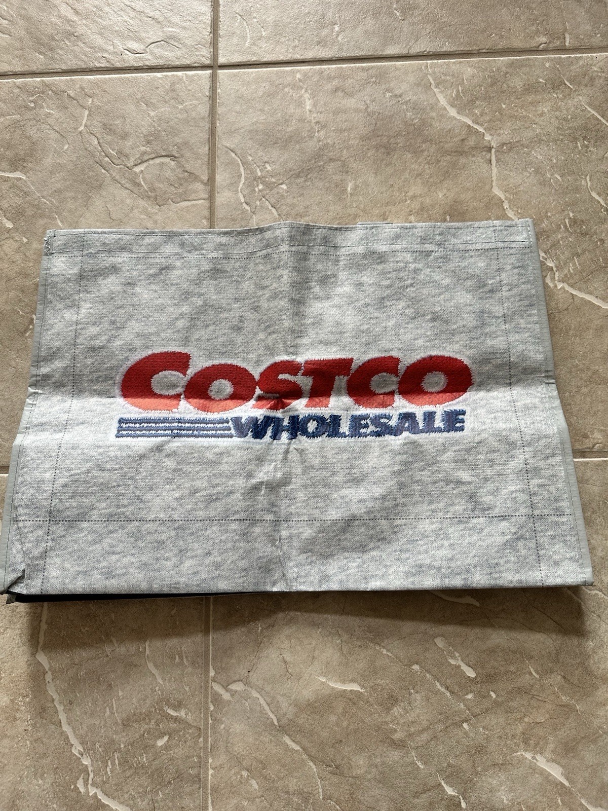 Costco Gray Reusable Shopping Tote SINGLE BAG FREE SHIPPING