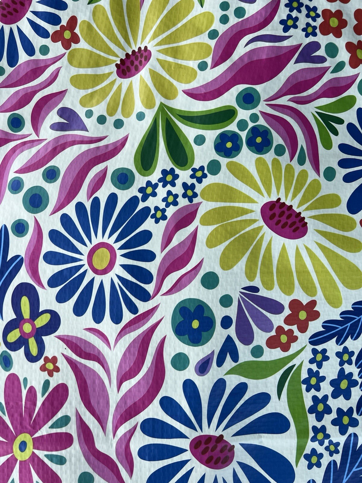 LARGE HomeGoods Shopping Tote Bag SPRING FLOWERS REUSABLE Eco Friendly