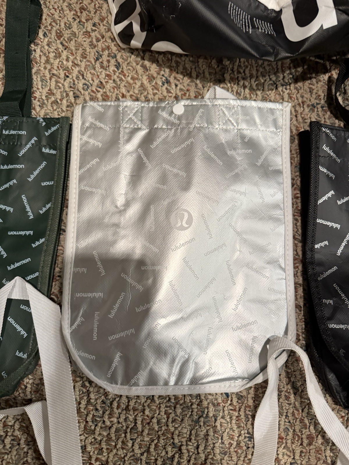Lululemon Reusable Tote Bags 7 Small 2 Large Bags Various Colors