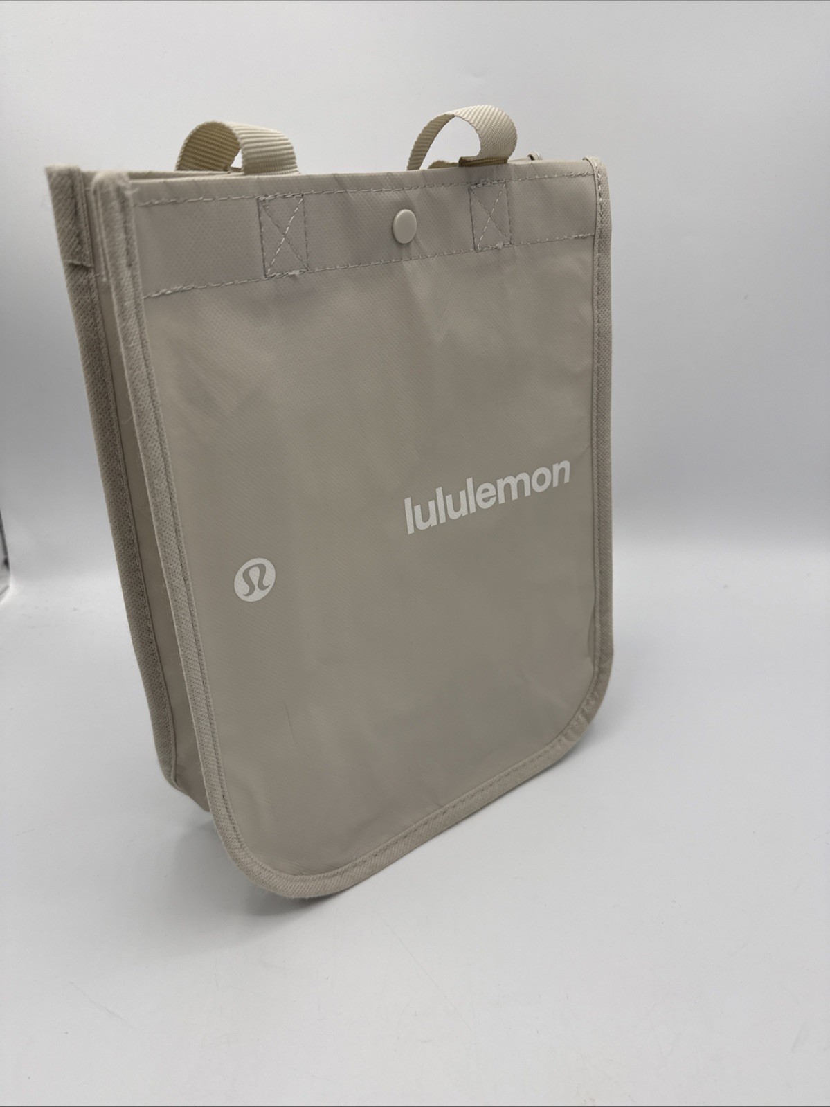 lululemon Gray Shopping Bag 11.5” 9.5” X 4.5”