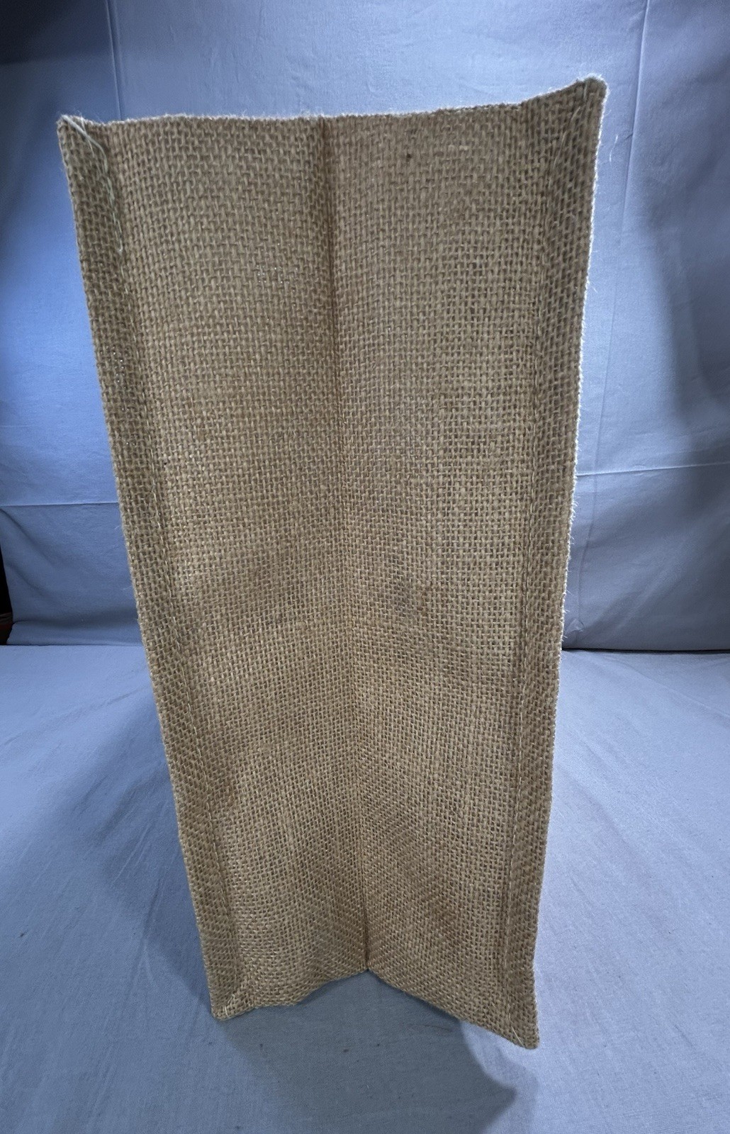 Jute Shopping Tote Bag 16 X 11.5” Giraffe Print On Front Pockets