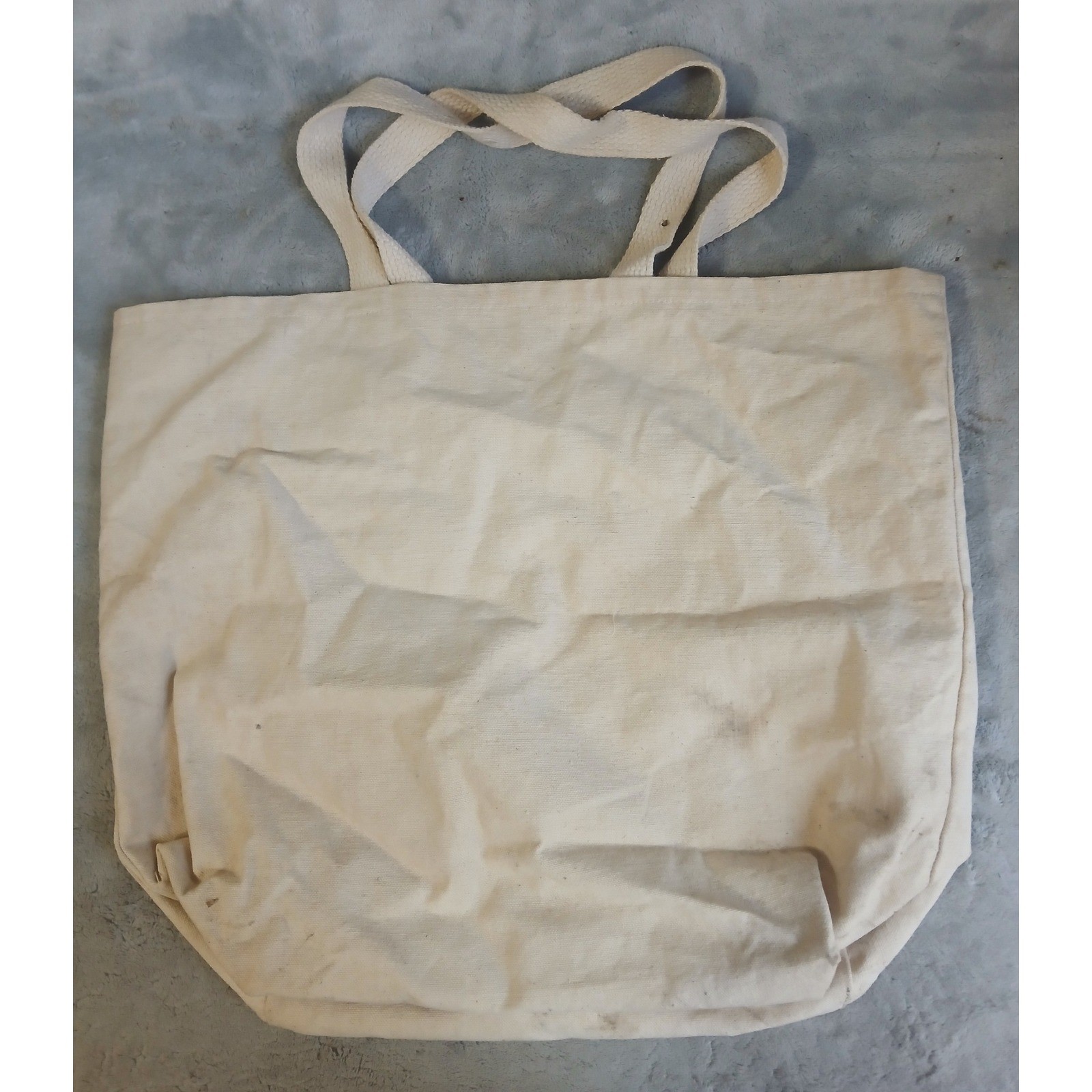 NRDC Member Canvas Tote Bag Elk Nature Graphic Cream Green Large Reusable