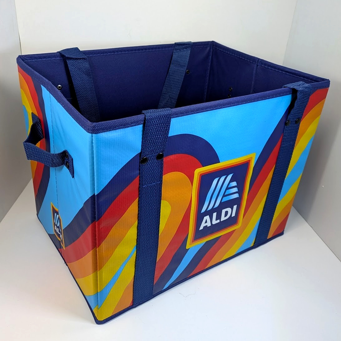 Aldi Collapsible Box Tote Bag 14x11x10 2025 (CHOOSE) Sturdy New