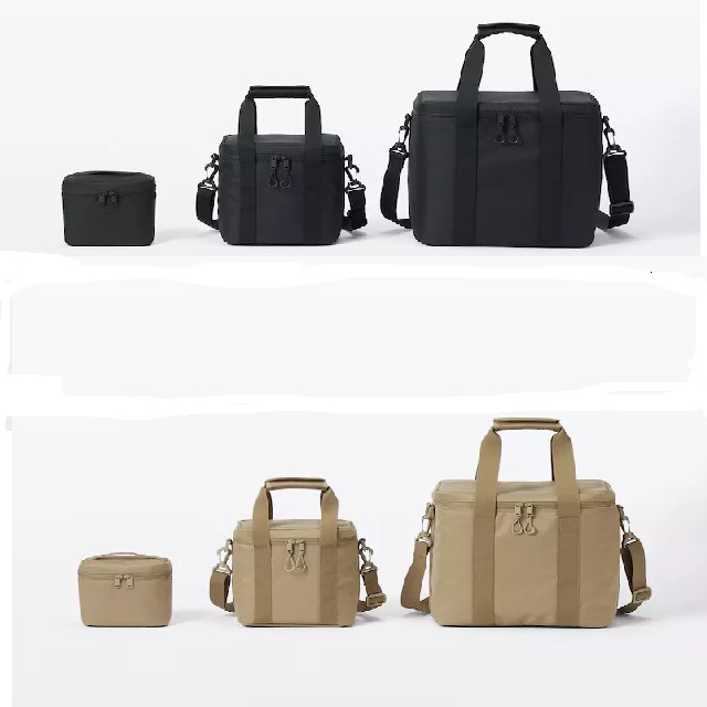 MUJI cold bag, 4-layer structure that retains cold (S, M, L black, beige)