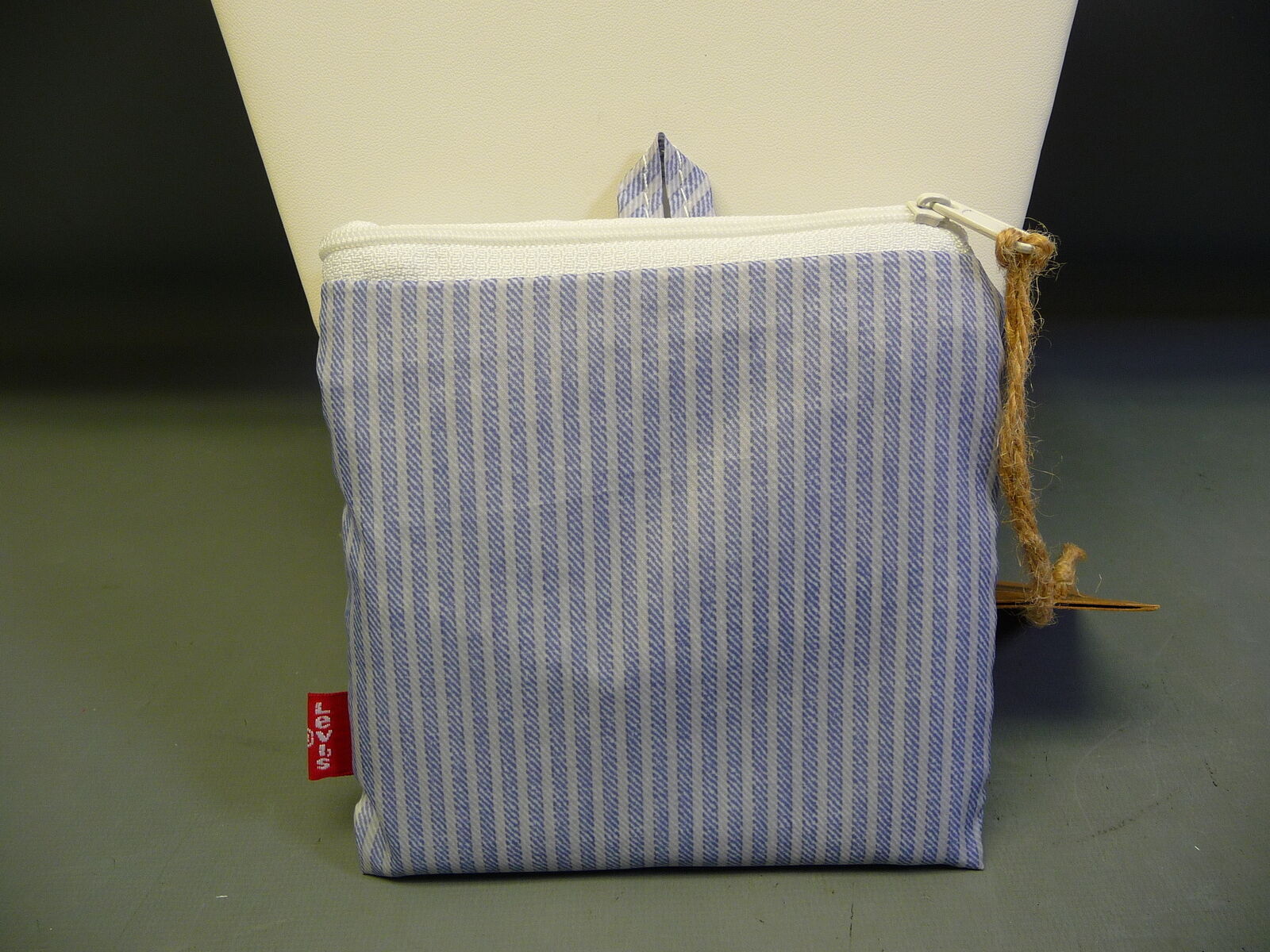 Levi Strauss & Company Target Exclusive Striped Grey & Blue Reusable Bag NWT