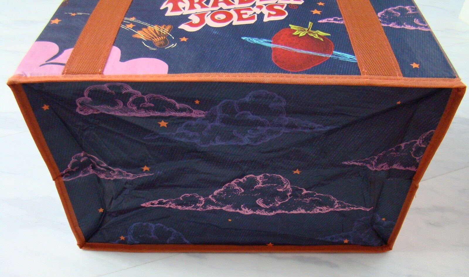 New Trader Joe’s Stand Up Collapsible Reusable Grocery Tote Shopping Bag