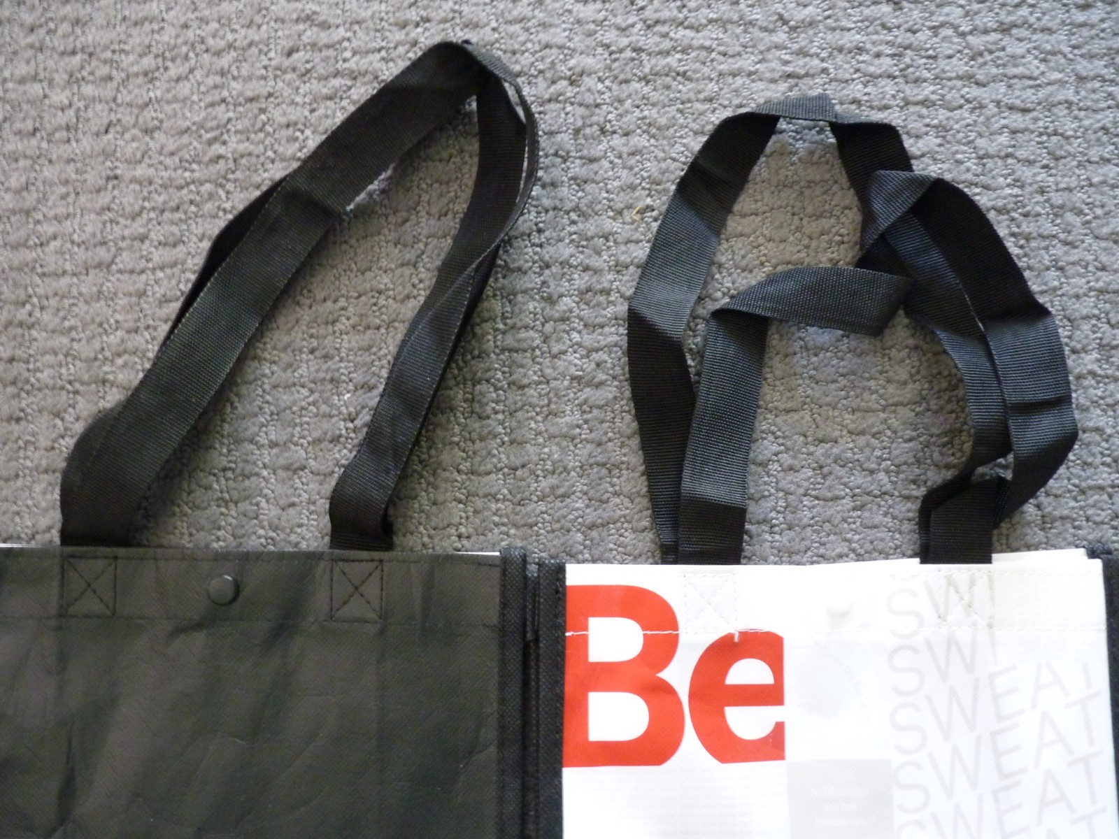 Lululemon Reusable Shopping Tote Bags (4) Small Totes Different Designs (H)