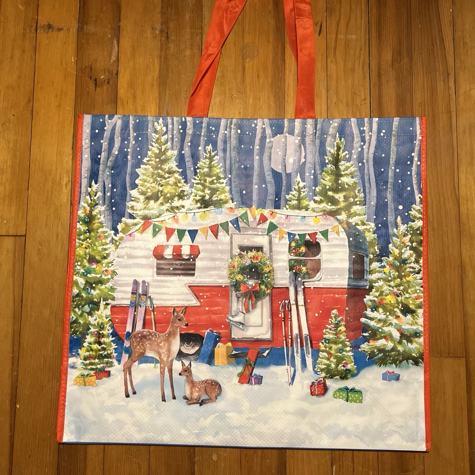 Marshall’s XL Shopping Tote Camper Christmas Deer+ Eco Friendly Reusable NEW