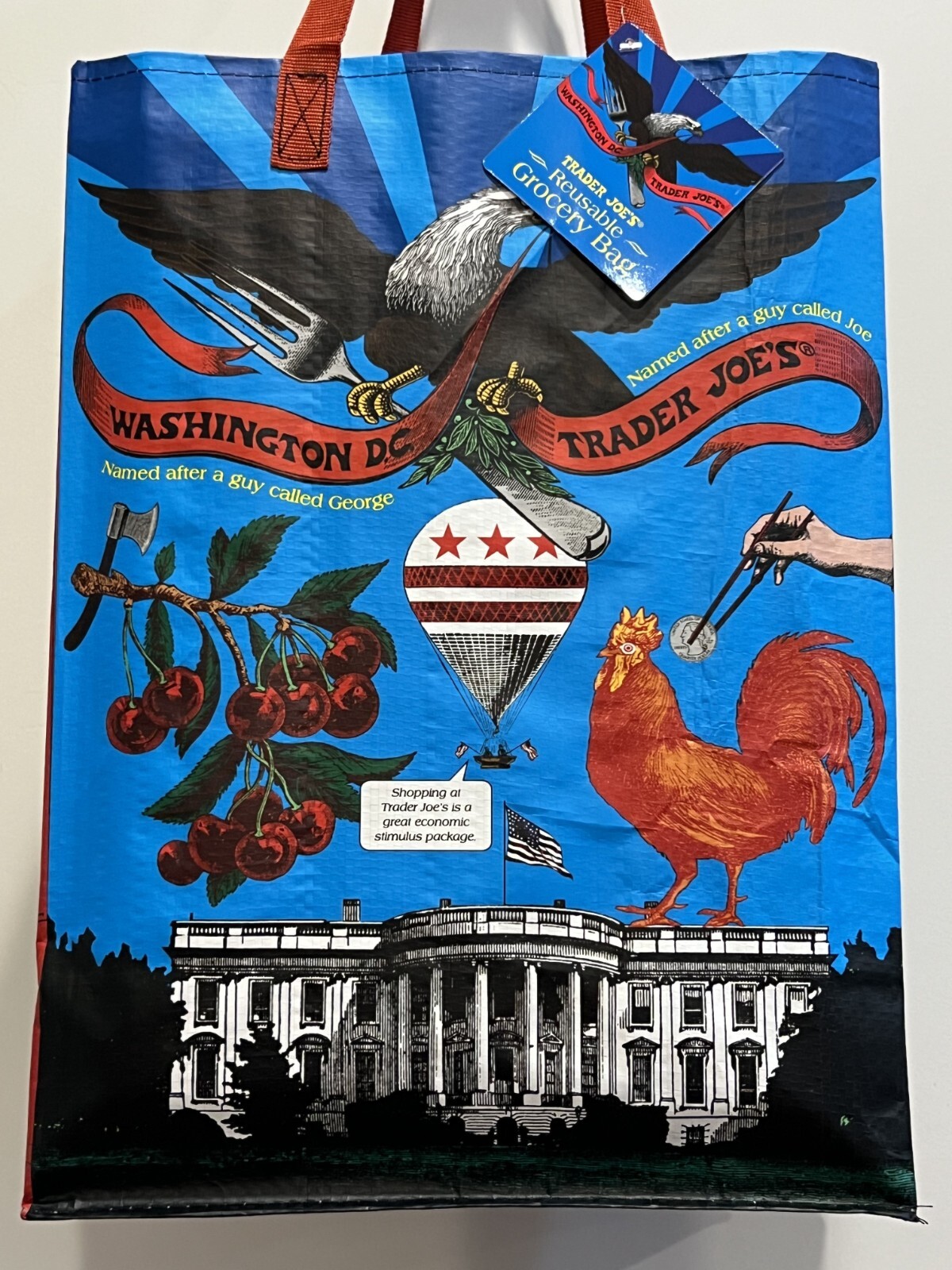 Trader Joe’s WASHINGTON DC Regional Reusable Shopping Tote Bag -Collect ‘em All!
