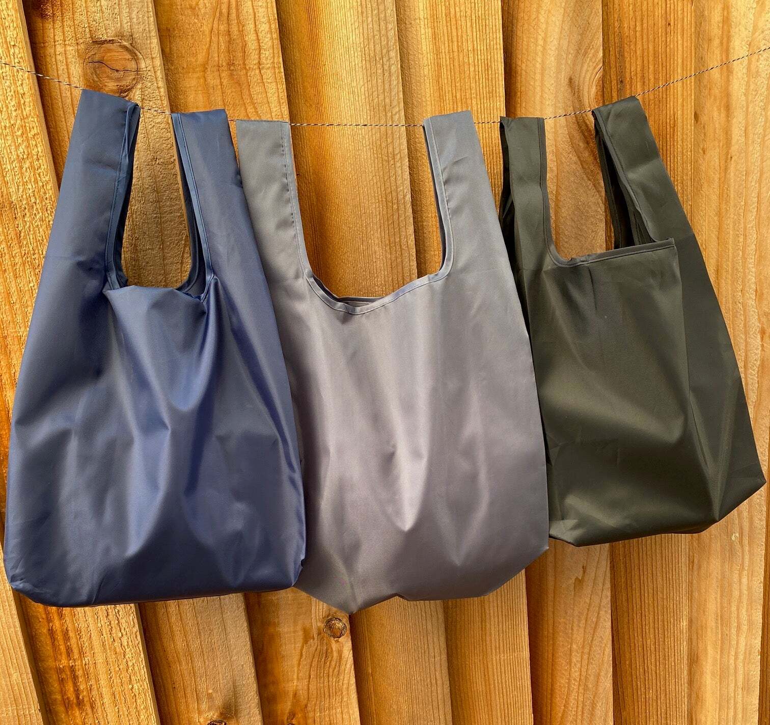 Wrapables JoliBag Nylon Reusable Grocery Bag, 2 Pack
