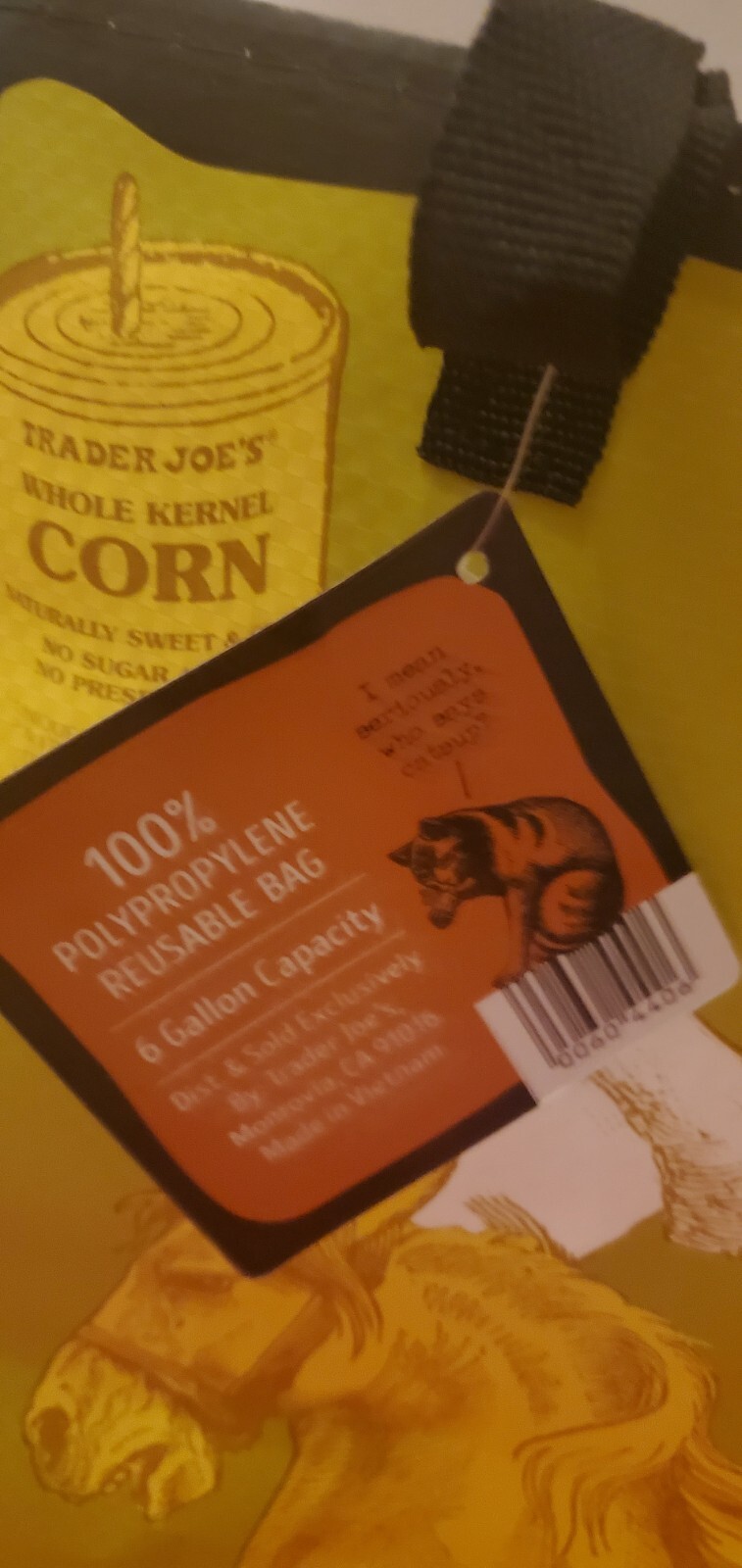 Trader Joe’s Reusable Tote Bag “Perky Unicorn /owl ” Grocery Shopping Travel