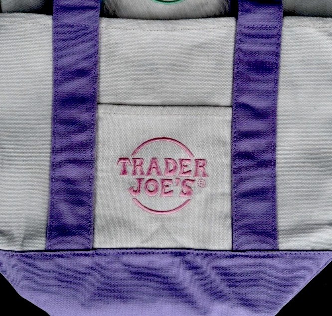 Trader Joe’s Canvas MINI PASTEL TOTES Set of 4 Pink Green Blue Lavander