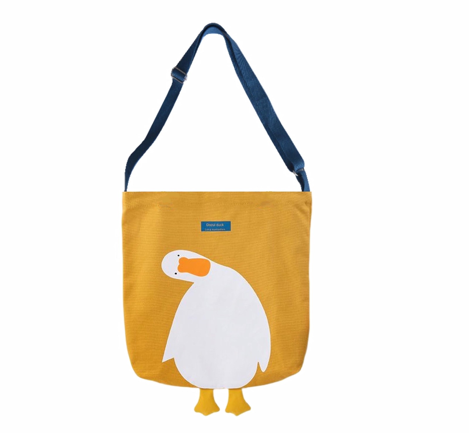 Stylish Tote Bag, Canvas Grocery Bag, Lunch Carrier, Yellow