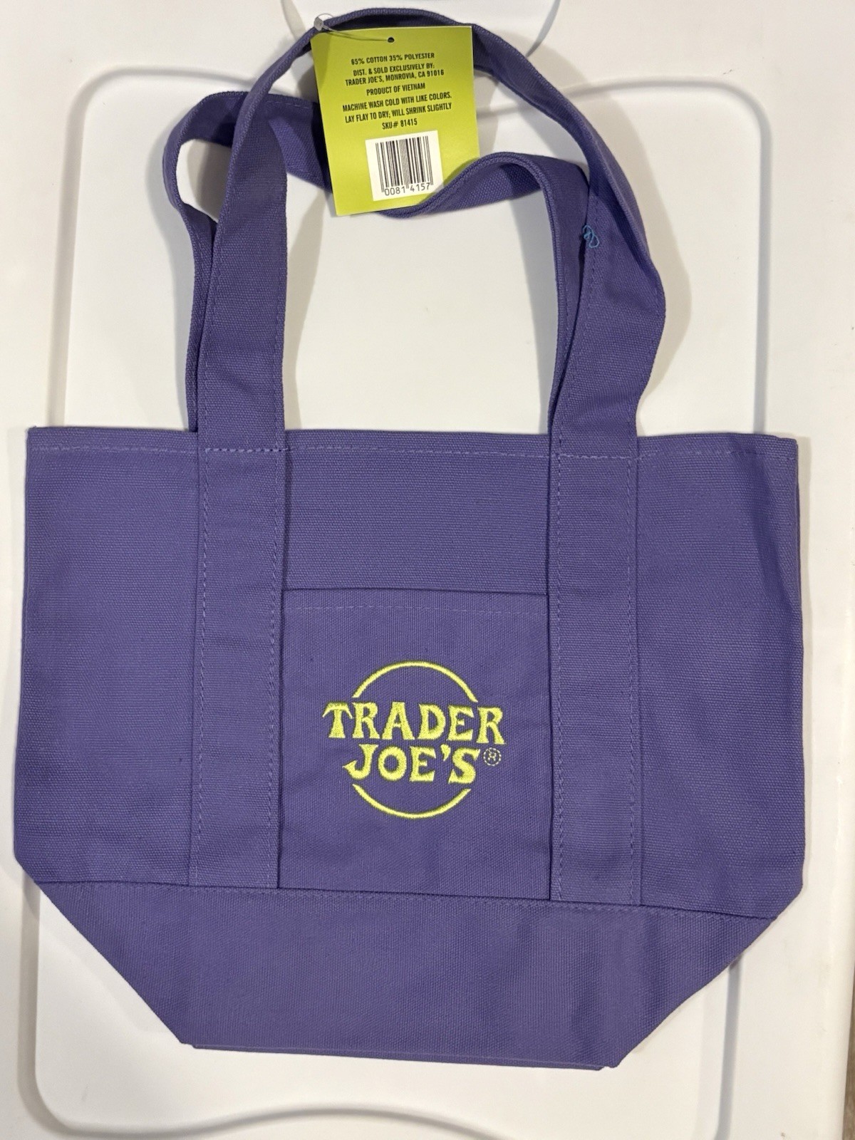 Trader Joe’s Mini Canvas Tote Bag