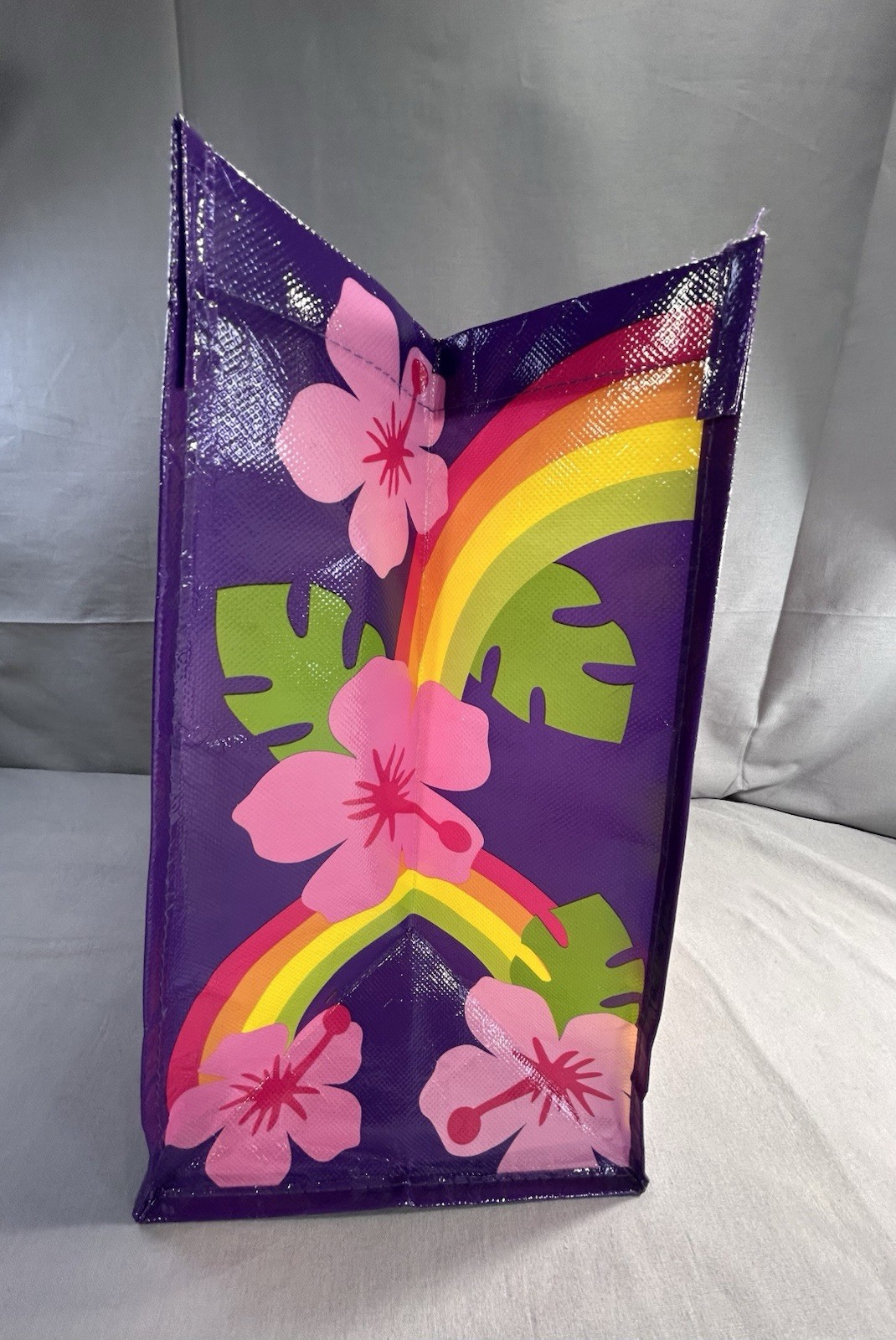 Hello Kitty Hawaii Alpha State Reusable Shopping Tote Bag 13” X 12 1/2” X 7 3/4”