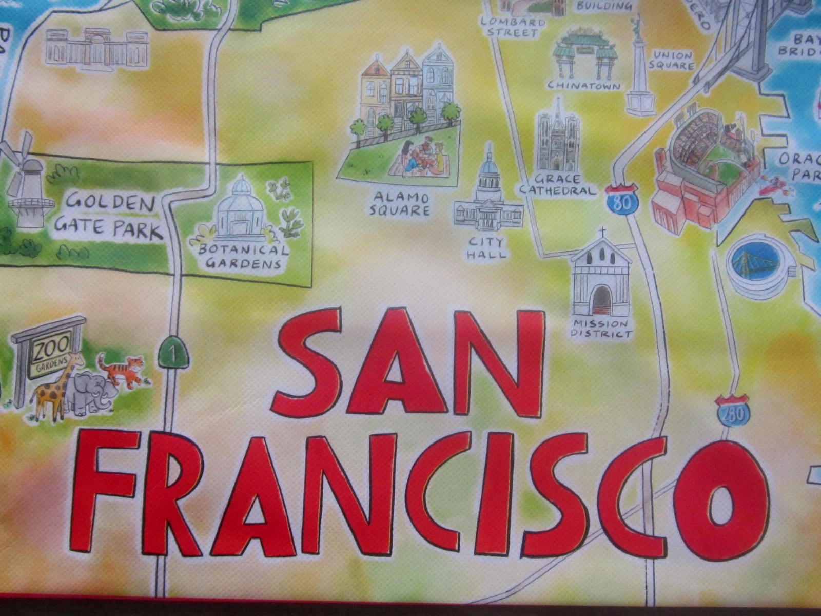 Earthwise Reusable San Francisco Shopping Bag Extremely Durable Multi Use Large
