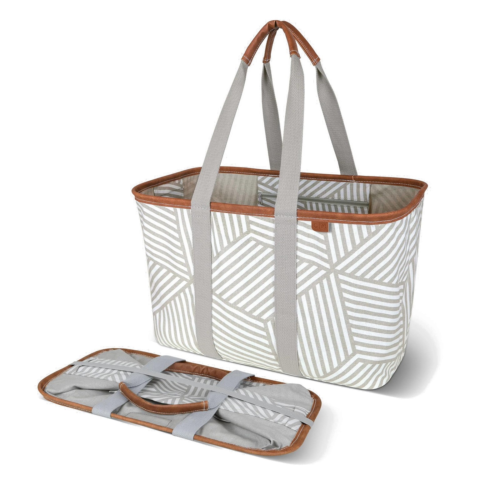Ecobasket Reusable Grocery Tote Collapsible Storage Shopping Organizer Heavy Dut