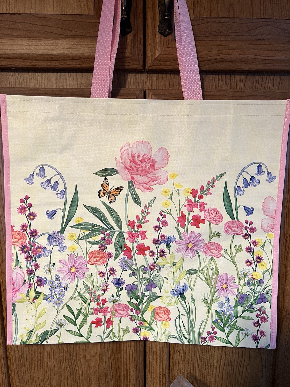 REUSABLE SHOPPING TRAVEL TOTE BAG FLORAL🦋 ECO FRIENDLY 🌸NEW