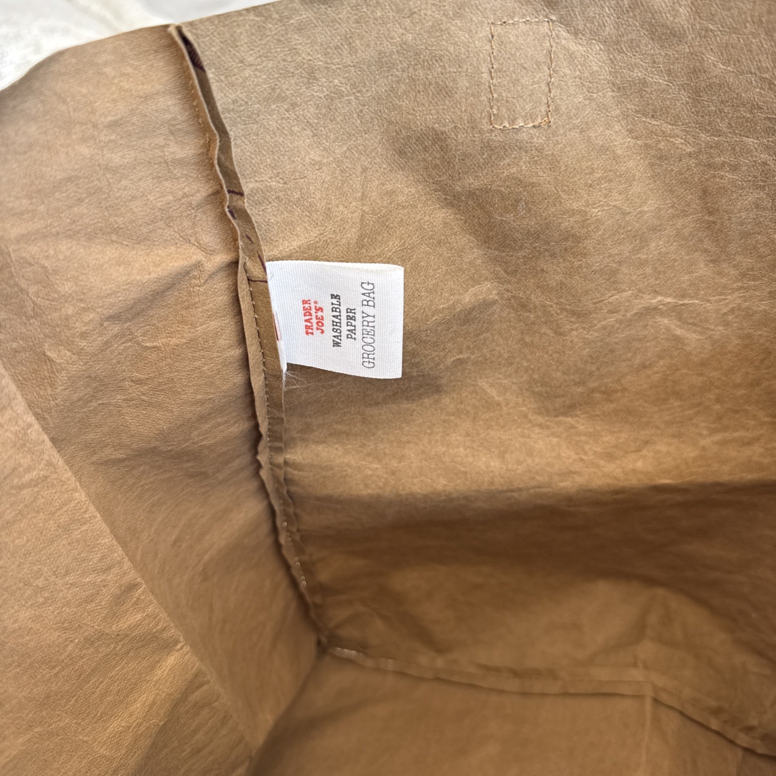 1 Trader Joe’s washable reusable paper grocery brown shopping bag