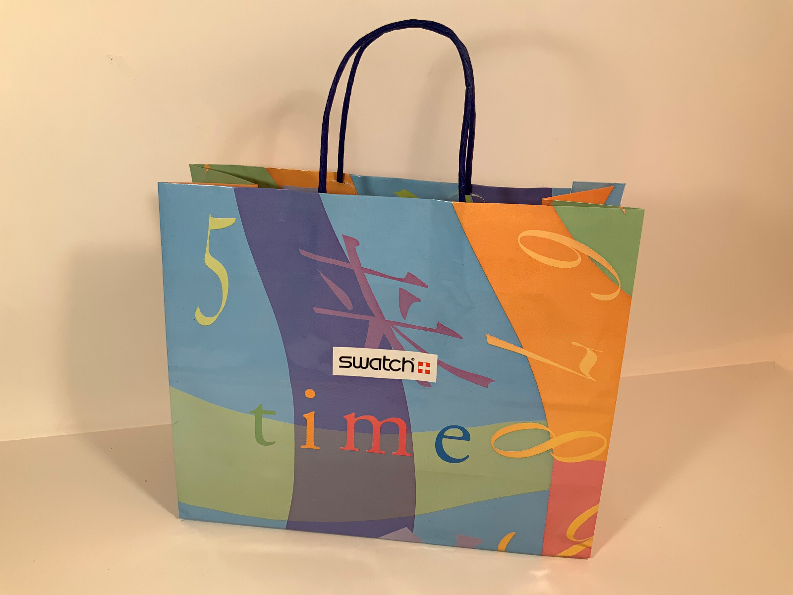 Vintage SWATCH Watch Shopping Bag from Times Square Store