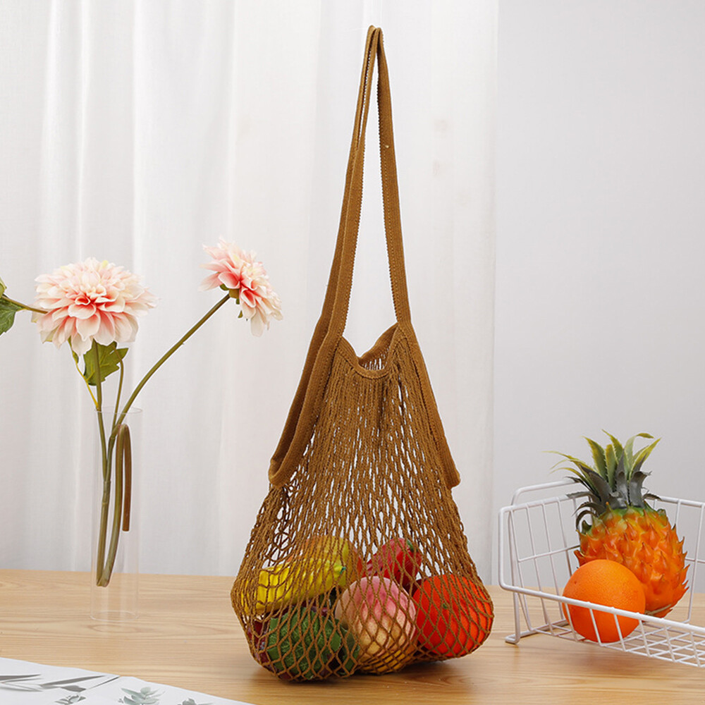 Mesh Net Bag Reusable String Shopping Bag Fruit Veg Grocery Handbag Storage Bag