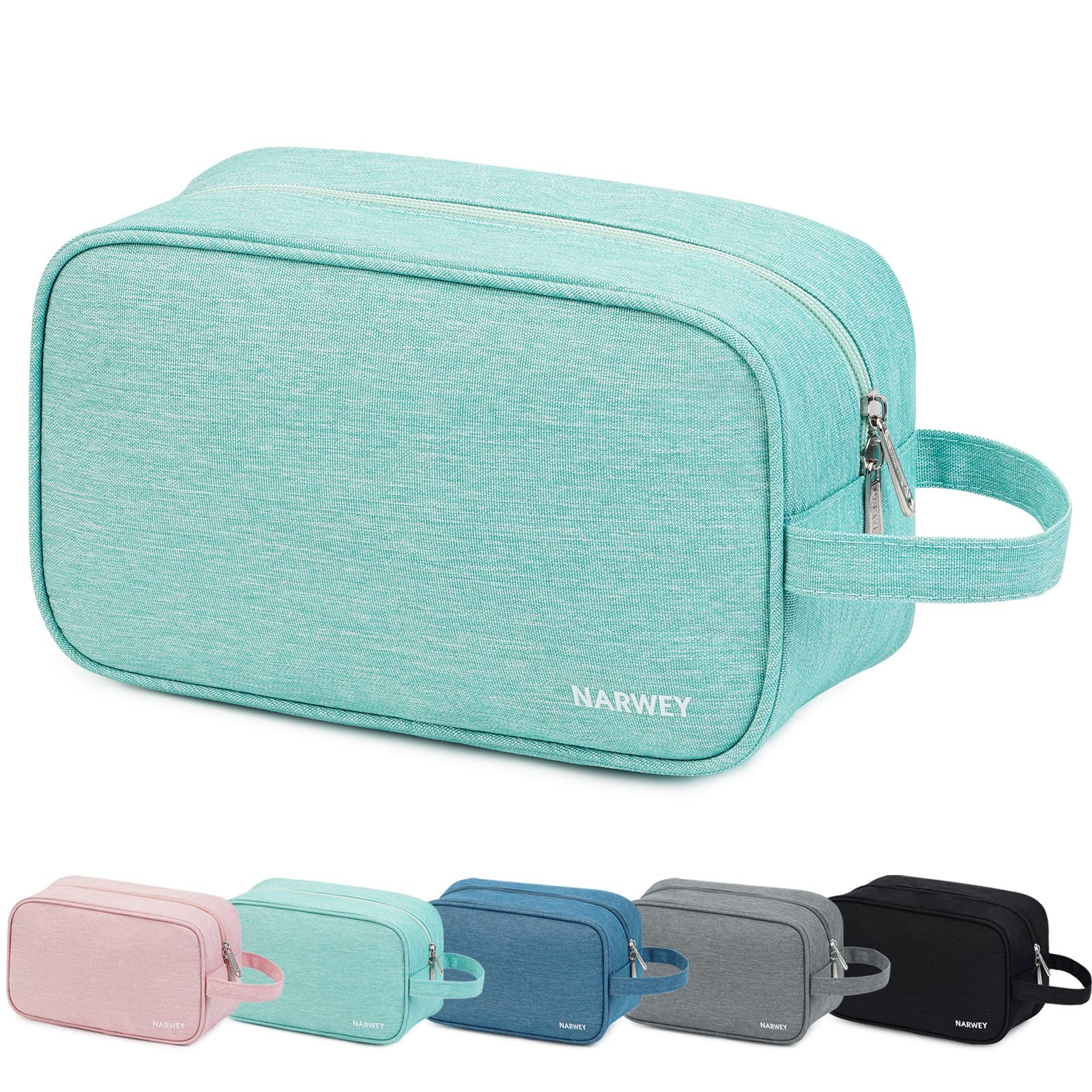Narwey Travel Toiletry Bag for Women Traveling Dopp Kit Makeup A-Mint Green