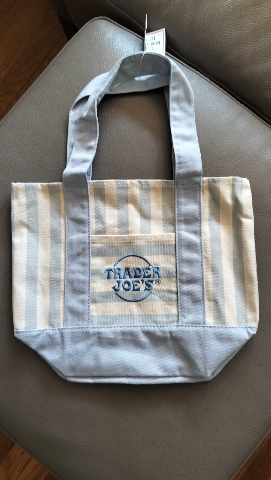 Trader Joe’s 2026 Mini Stripe Canvas Tote Bag