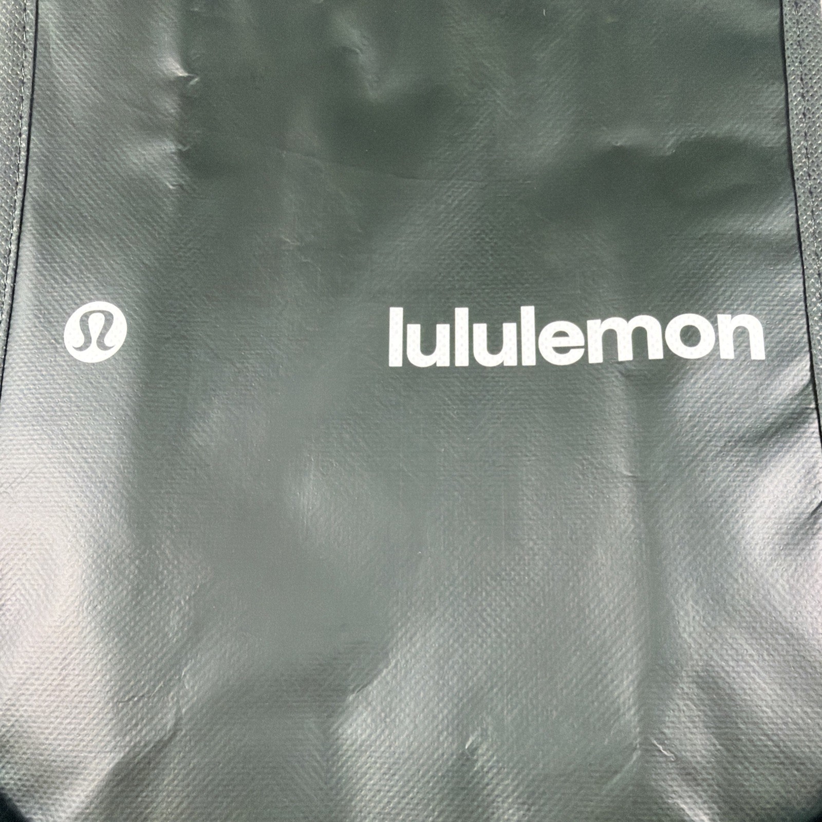 Lululemon Hunter Green Solid Reusable Shopping Bag Tote Eco-Friendly