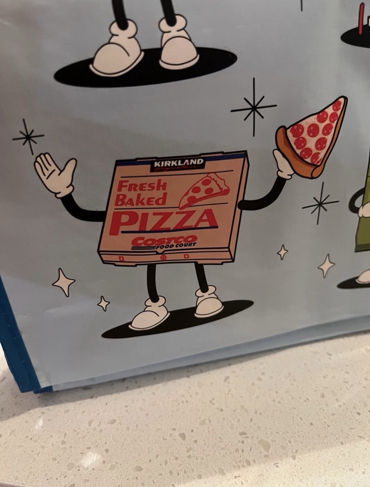 NEW! Costco KeepCool Retro Iconic Grocery Characters Reusable Shopping Tote Bag