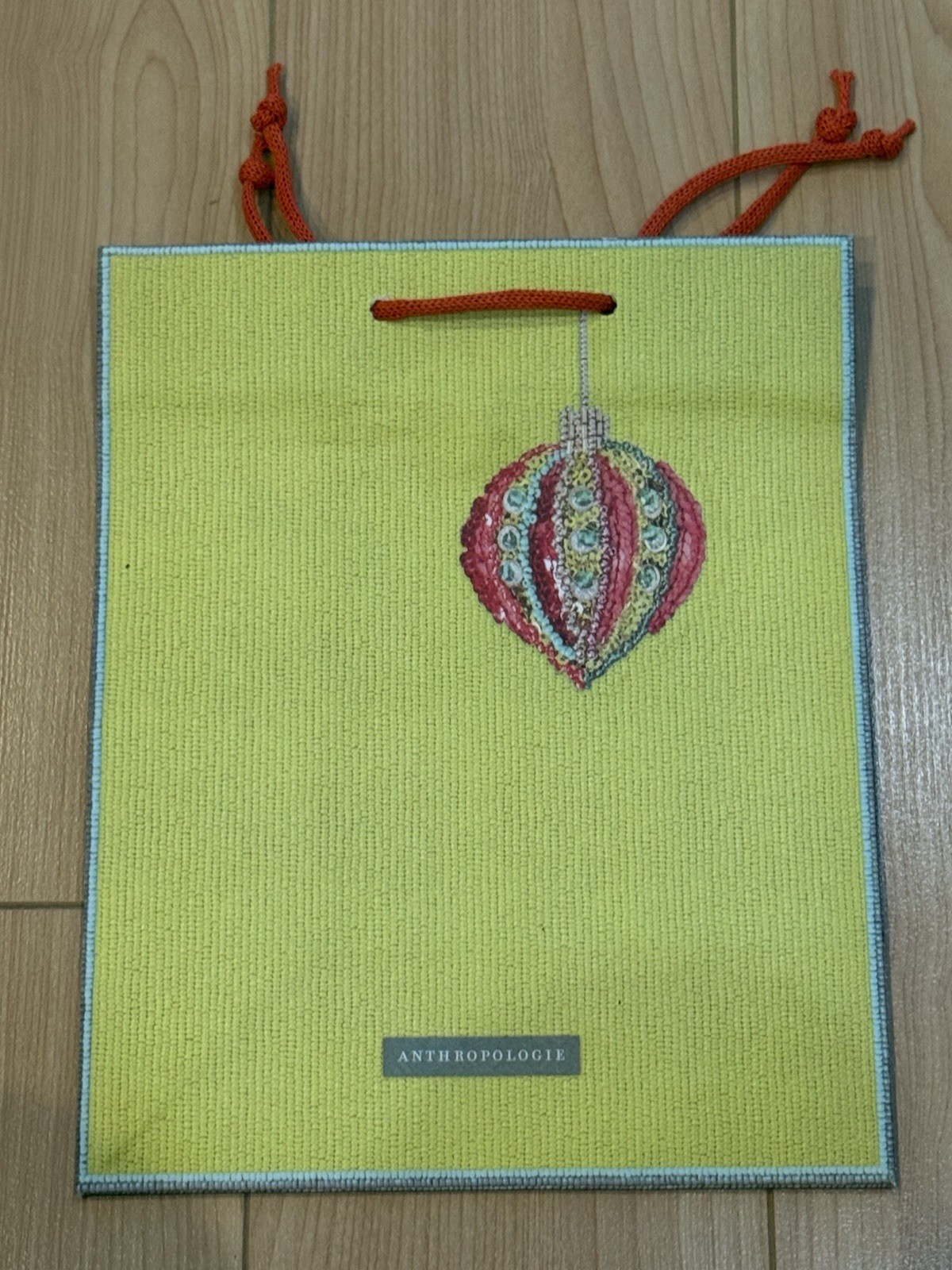 Anthropologie Christmas Ornament Set x 10 Paper Gift Bags 1 Medium + 9 Small NEW