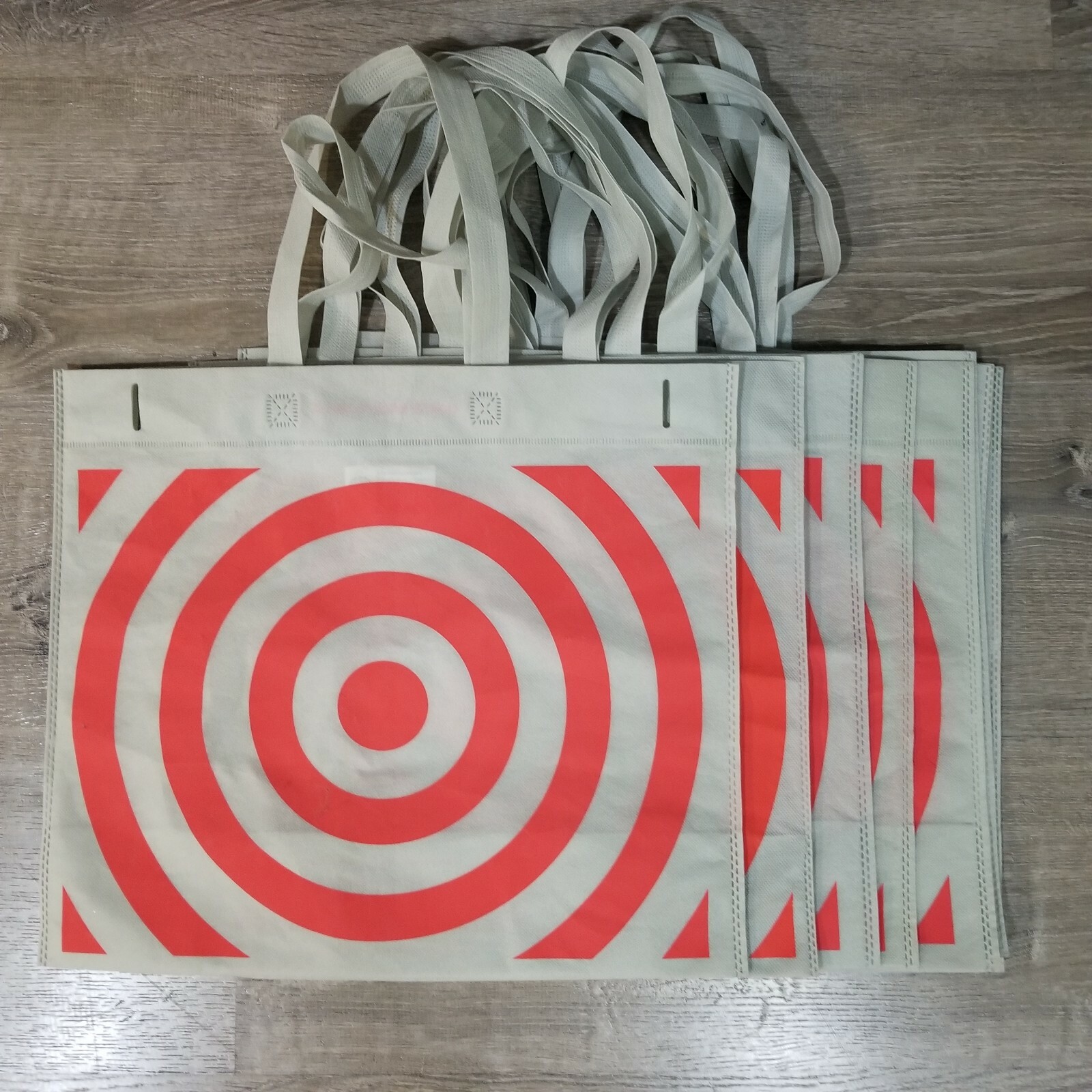 10 Count Lot of Brand NEW Reusable Target Shopping Grocery Bags / Totes Washable