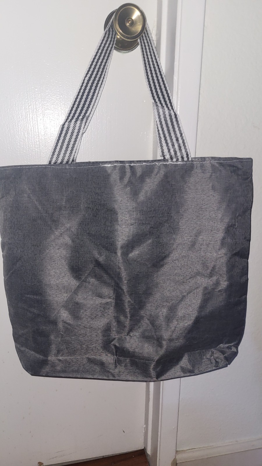 Cartoon Reusable Shopping Bag Zip Closure Fabric Multicolor 1 Pack
