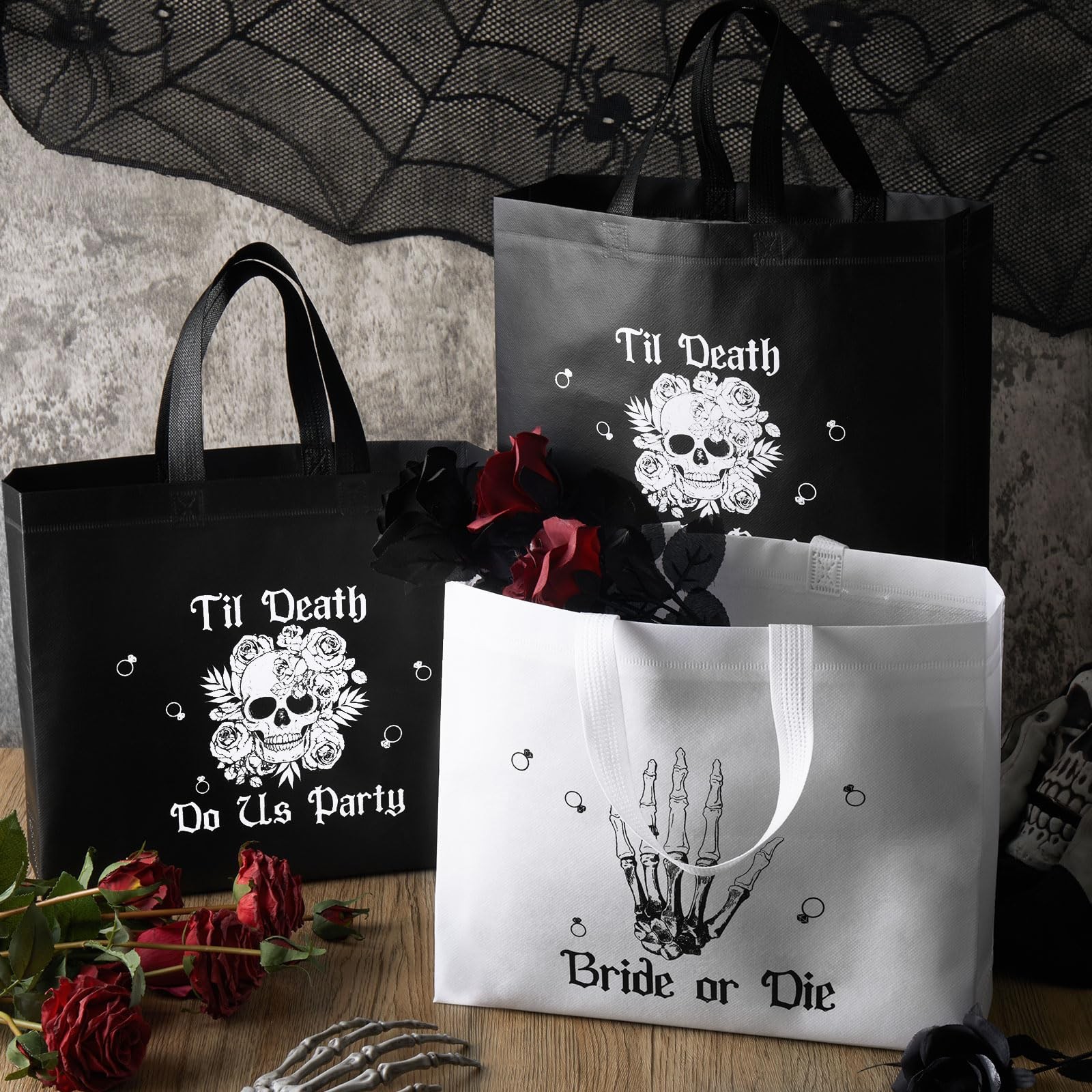 12 Pcs Bride or Die Bachelorette Party Gift Bag Till Death Do Party Tote Bag …