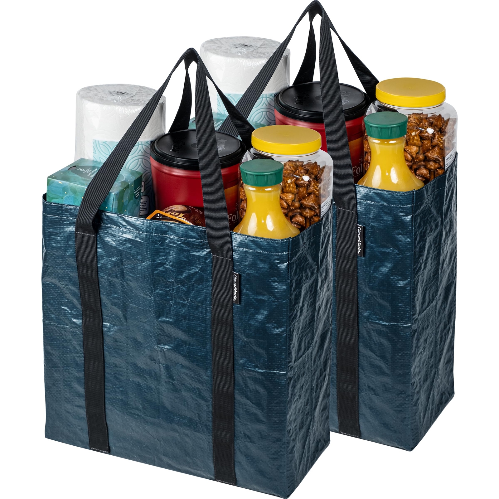 2 Pack Storage Tote Tall Frakta Shopping Bag Heavy Duty Multipurpose Bags For Mo