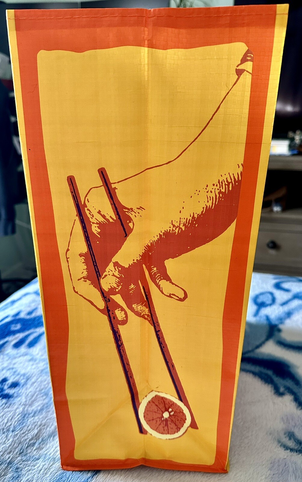 TRADER JOE’S “ORANGE CHICKEN” Reusable Shopping Bag Limited & Rare!! NEW W/Tag